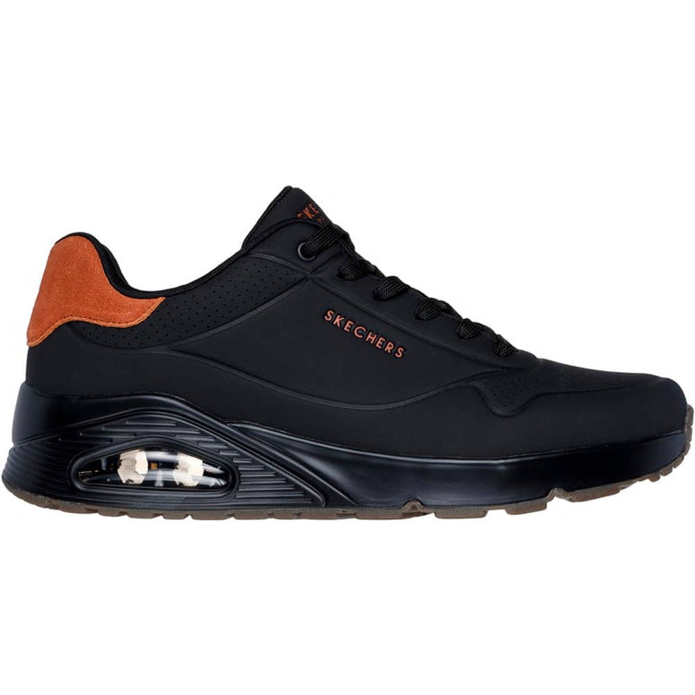 Uno-suited on air zapatilla moda hombre Negro (45)