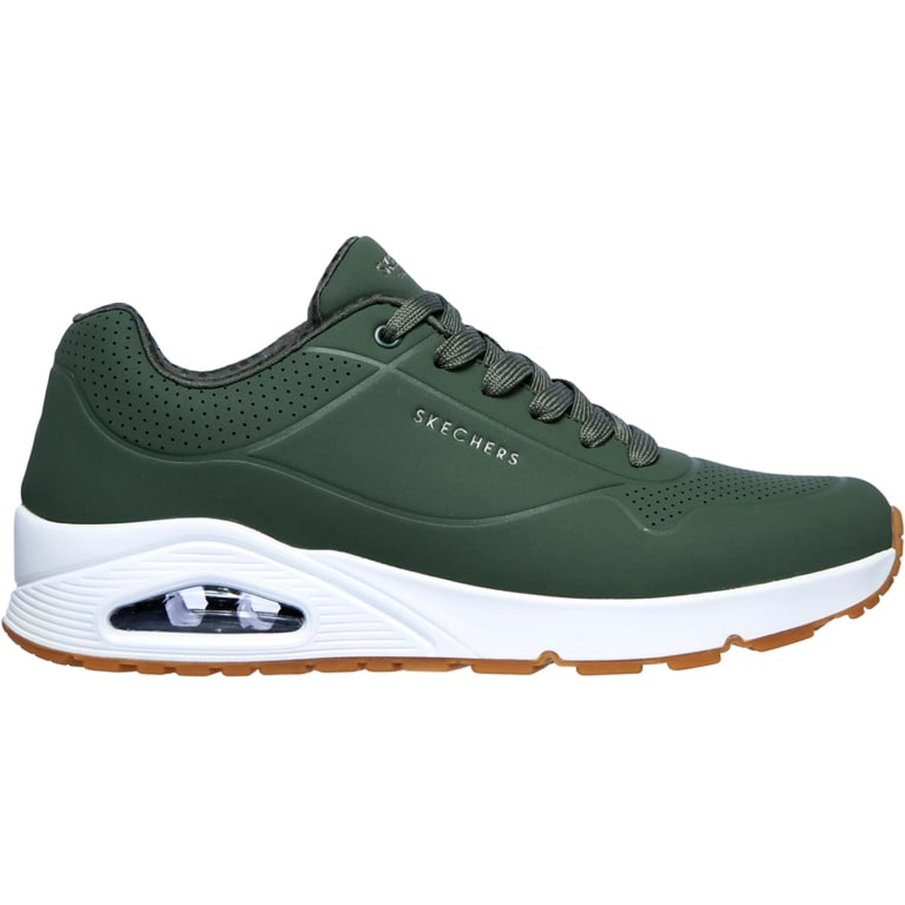 Uno - stand on air zapatilla moda hombre Verde (45)