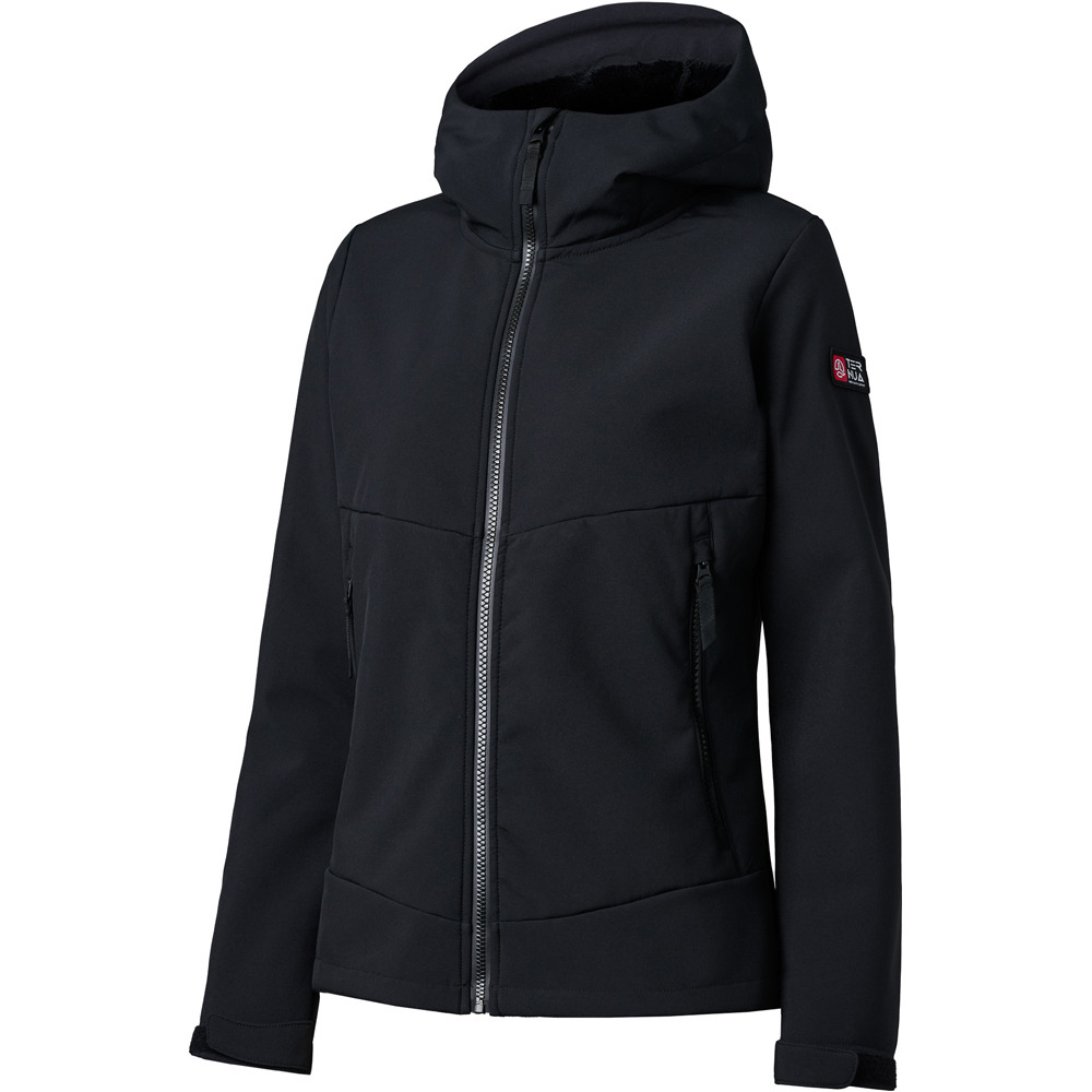 Benton chaqueta softshell mujer Negro (S)