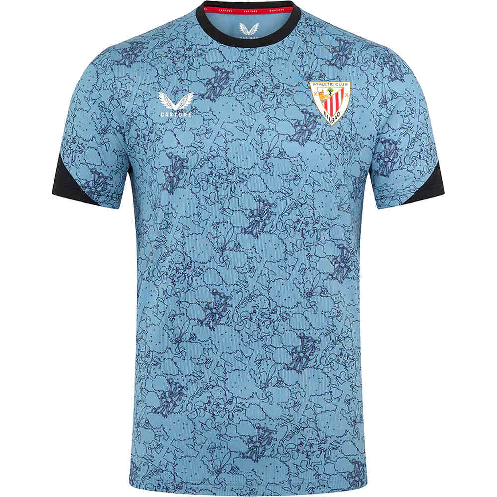 Athletic club de bilbao 25/26 prematch camiseta de fútbol oficiales Celeste (M)