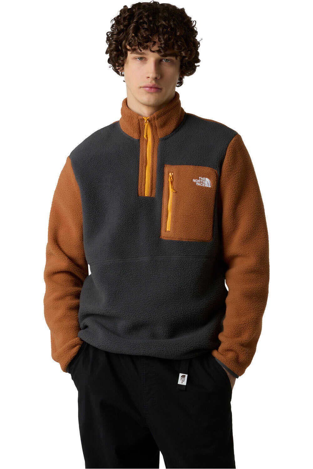 Yumiori forro polar hombre Gris (XL)