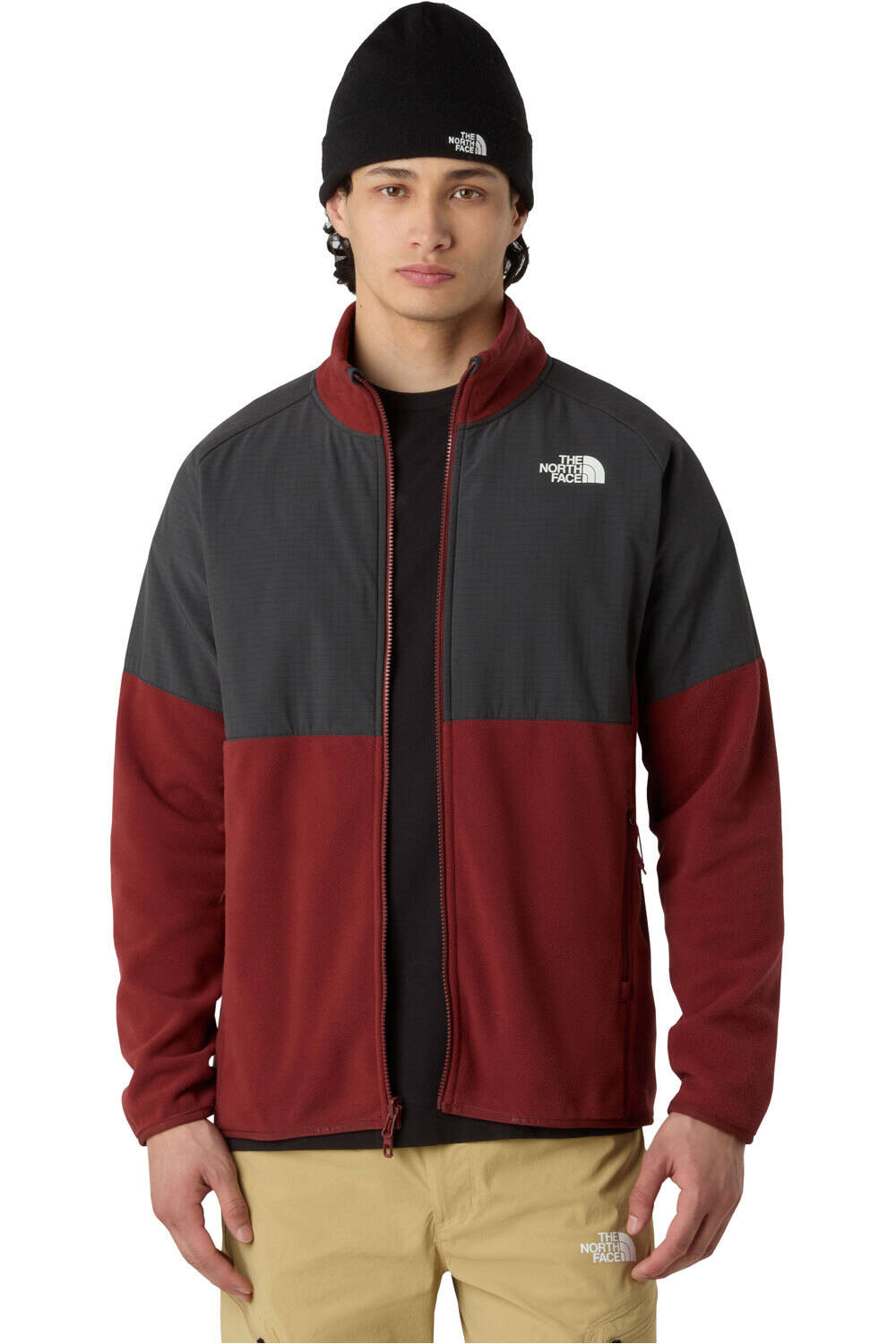Glacier heavyweight forro polar hombre Granate (S)