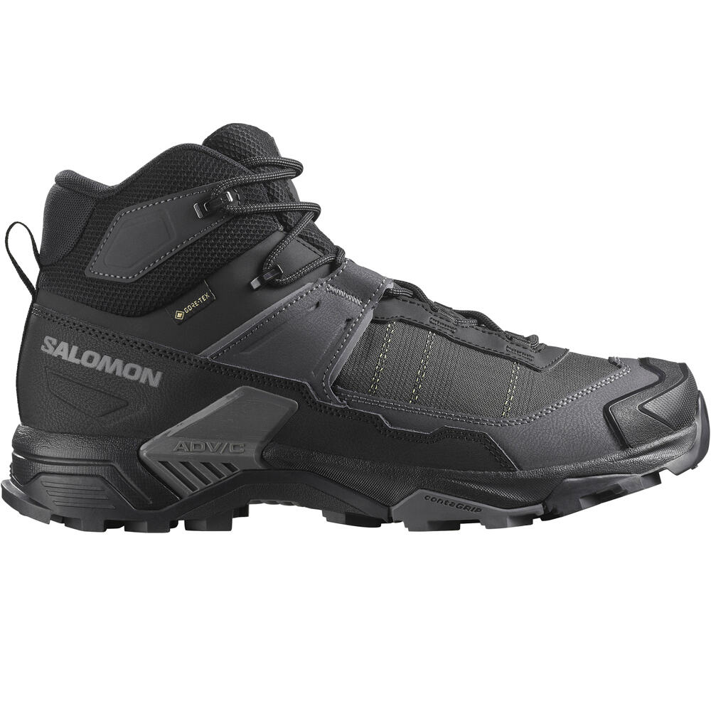 X ultra 5 mid wide gore-tex bota trekking hombre Negro (46 2/3)