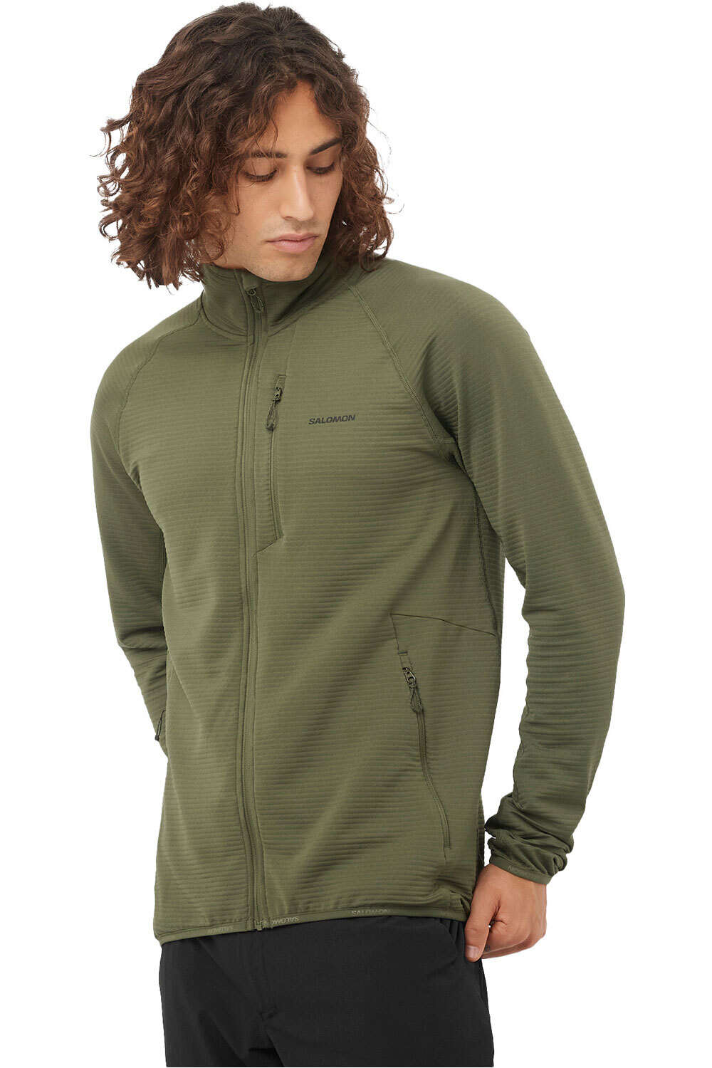 Essential lightwarm forro polar hombre Verde