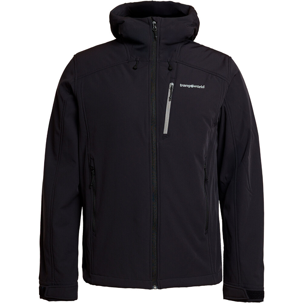 Plantio chaqueta softshell hombre Negro (M)