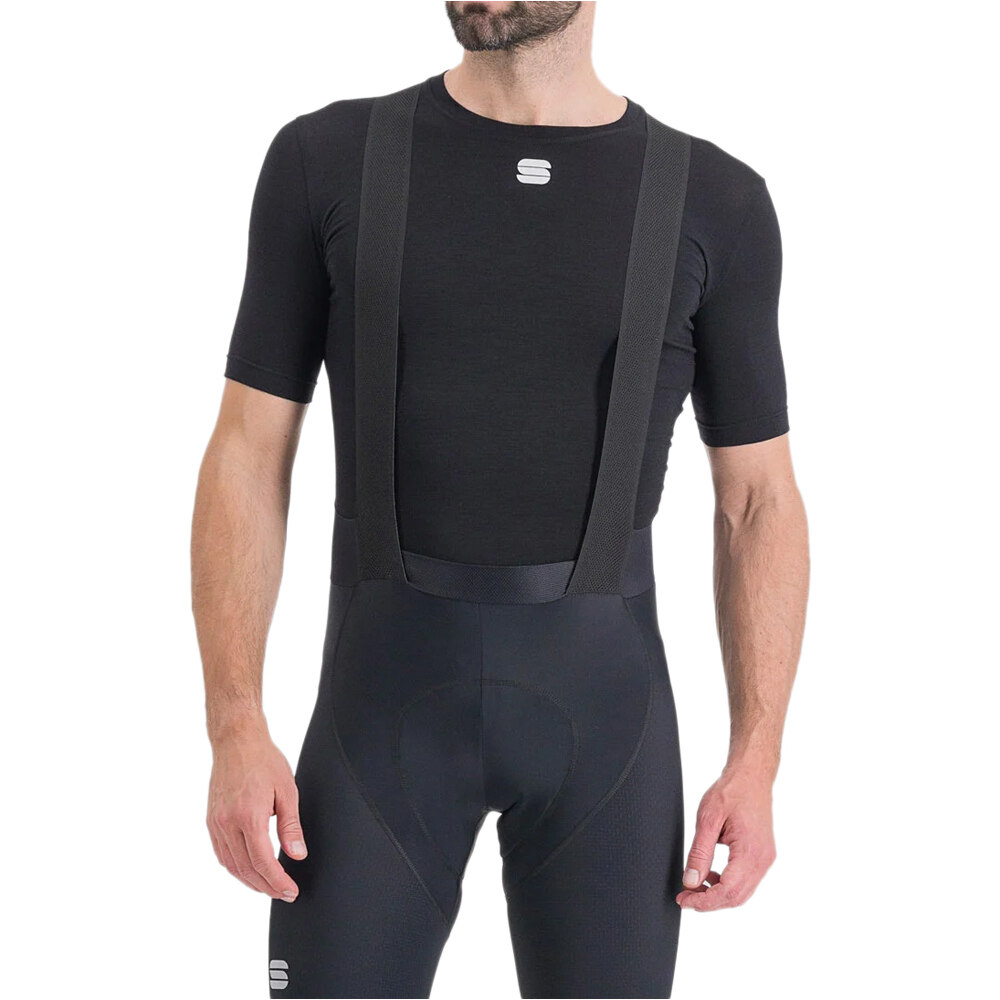 Merino layer camiseta térmica manga corta Negro (XXXL)