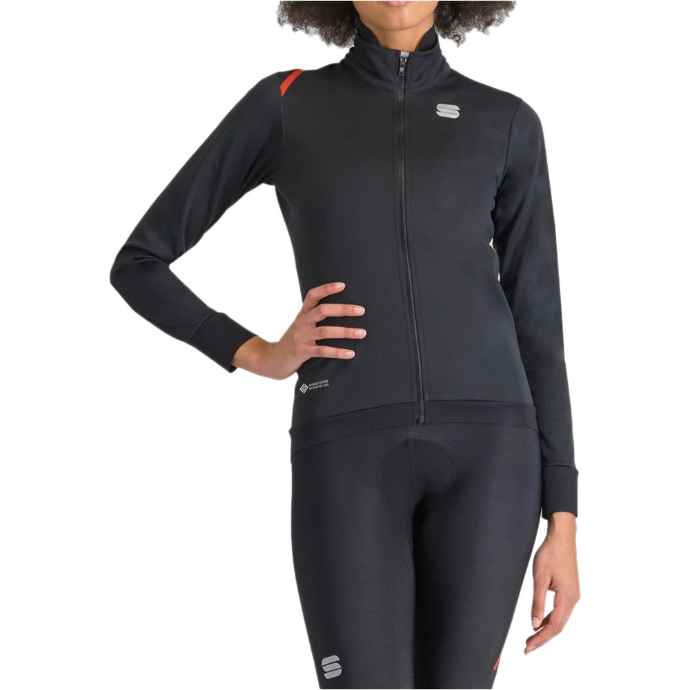 Fiandre cortavientos ciclismo mujer Negro (XL)