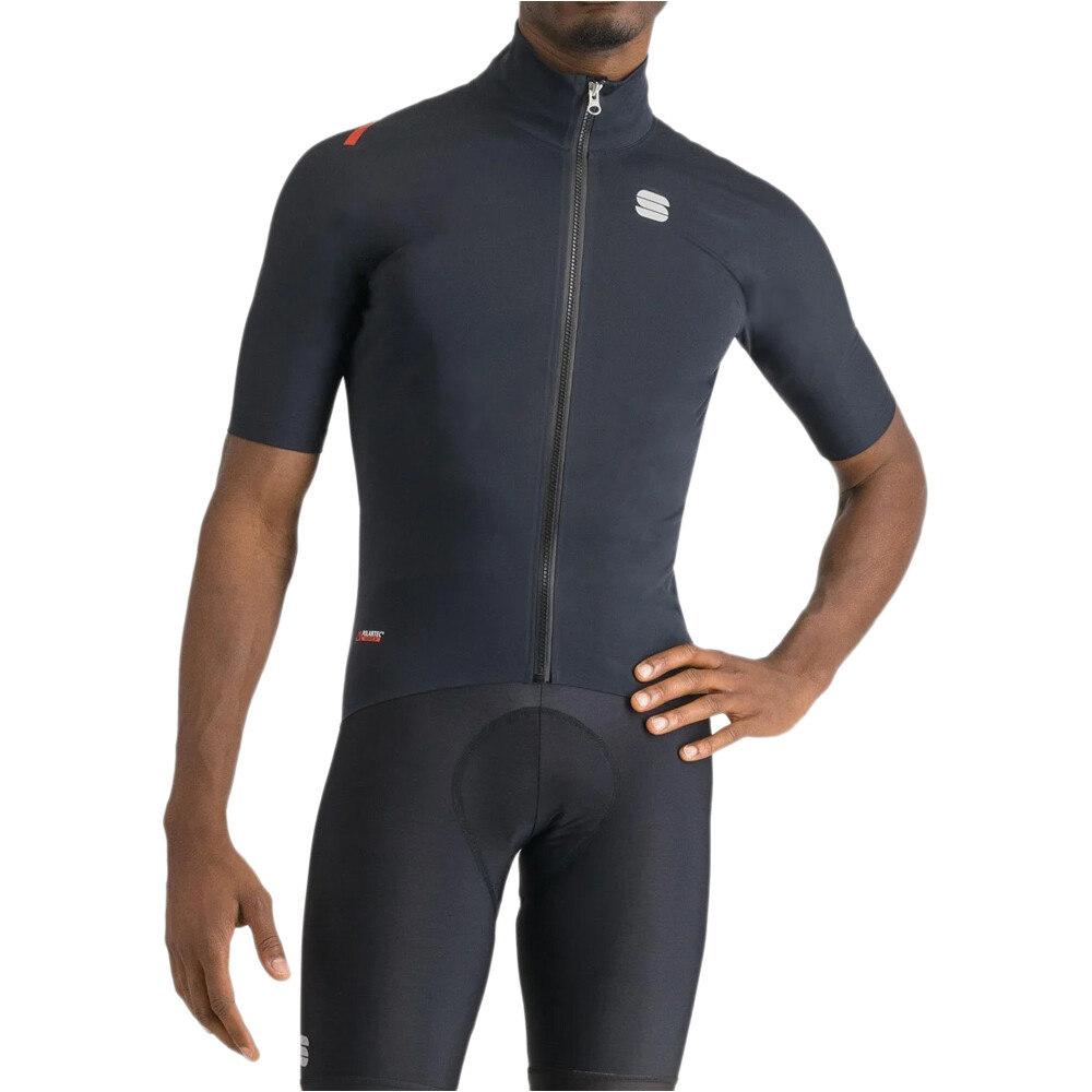 Fiandre pro 2s cortavientos ciclismo hombre Negro (L)