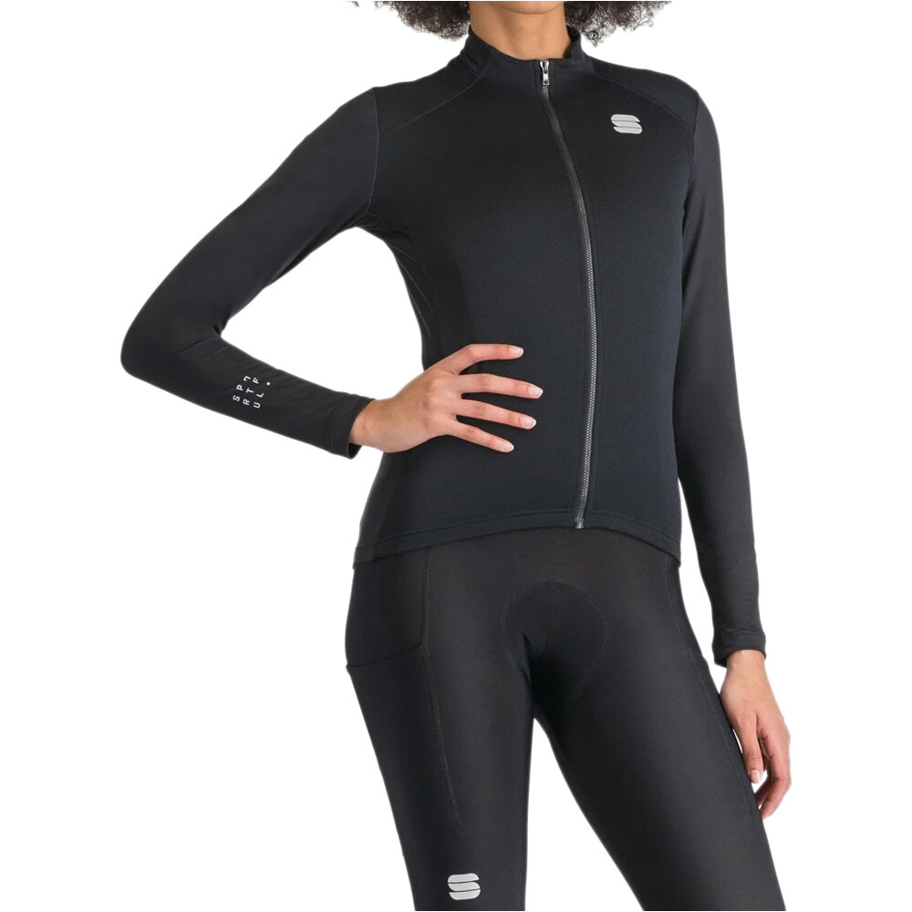Srk maillot manga larga mujer Negro (L)