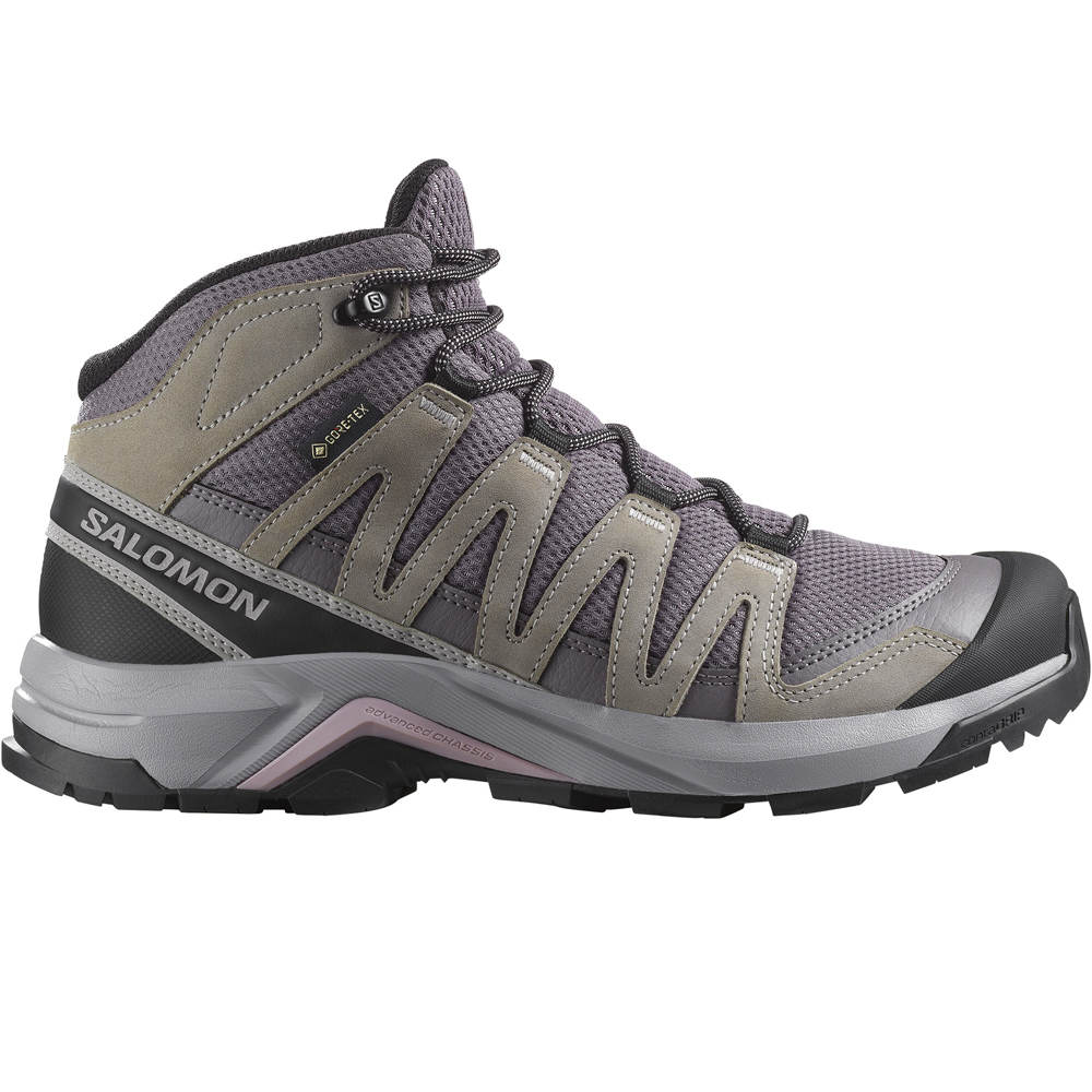 X-adventure recon mid gore-tex bota trekking mujer Gris (42)