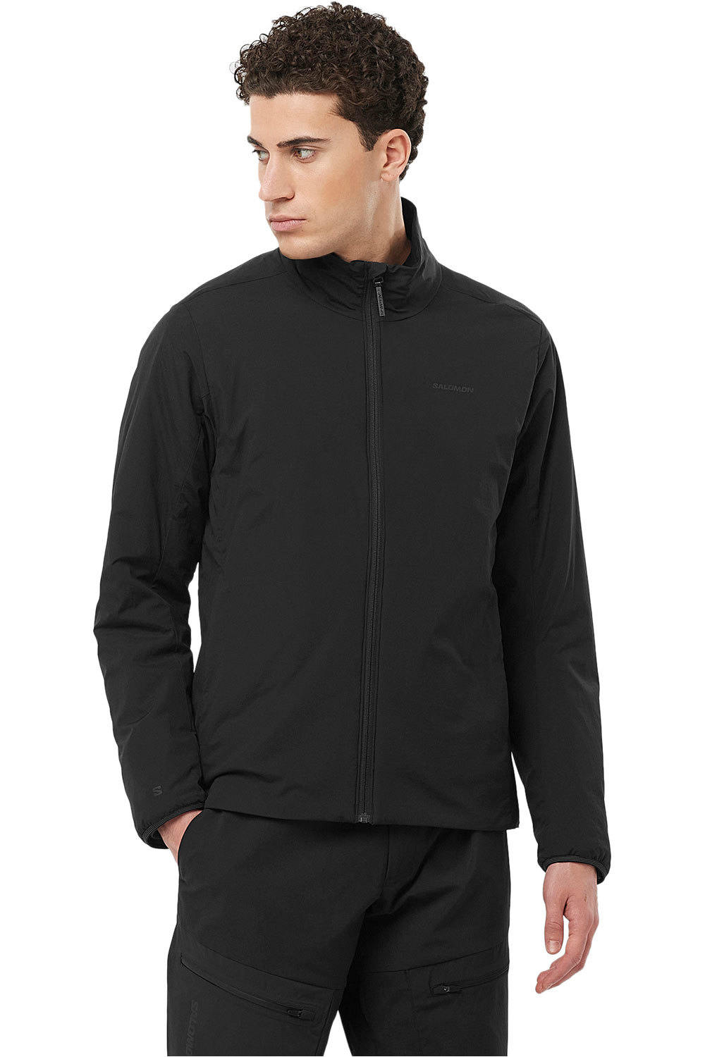 Mountain flex chaqueta outdoor hombre Negro (XL)