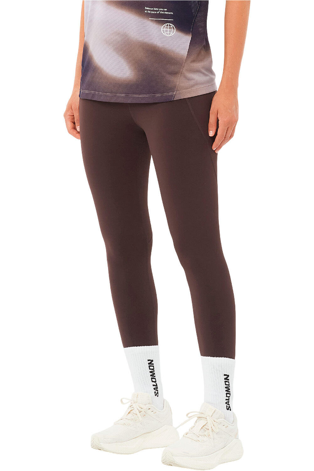 Shkout bliss malla larga running mujer Marron (XS)