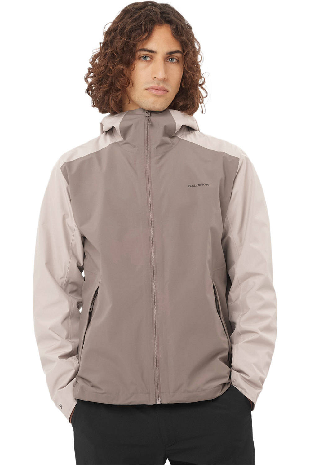 Outscape 2l chaqueta impermeable hombre Negro