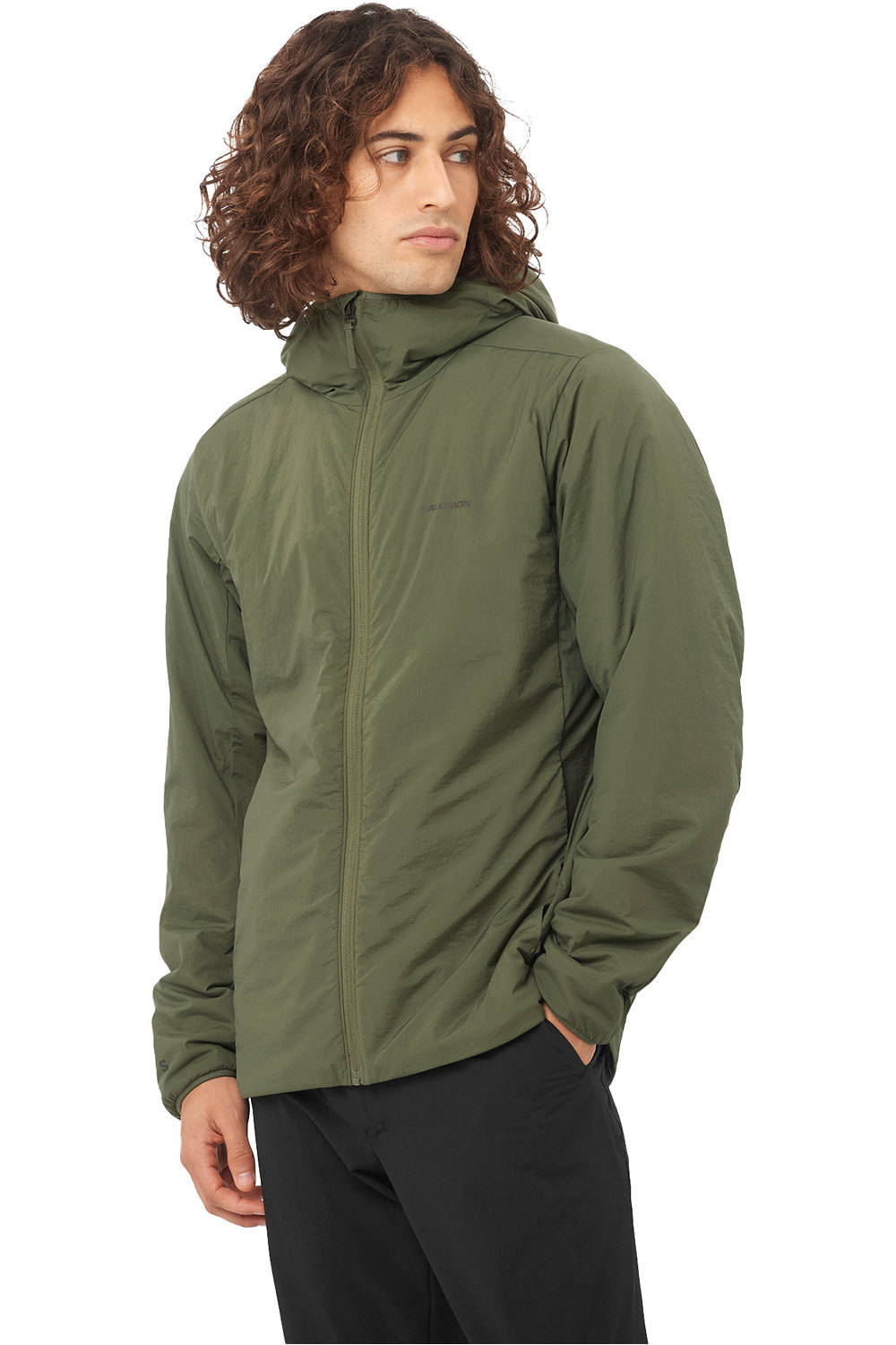 Mountain flex chaqueta outdoor hombre Verde (M)