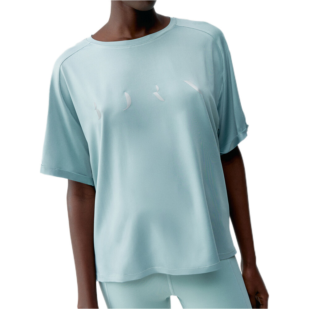 T-shirt camiseta manga corta mujer Azul (S)