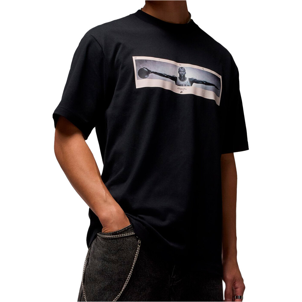 Jordan camiseta manga corta hombre Negro (L)
