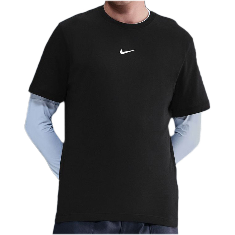 Sportswear camiseta manga corta hombre Negro (L)