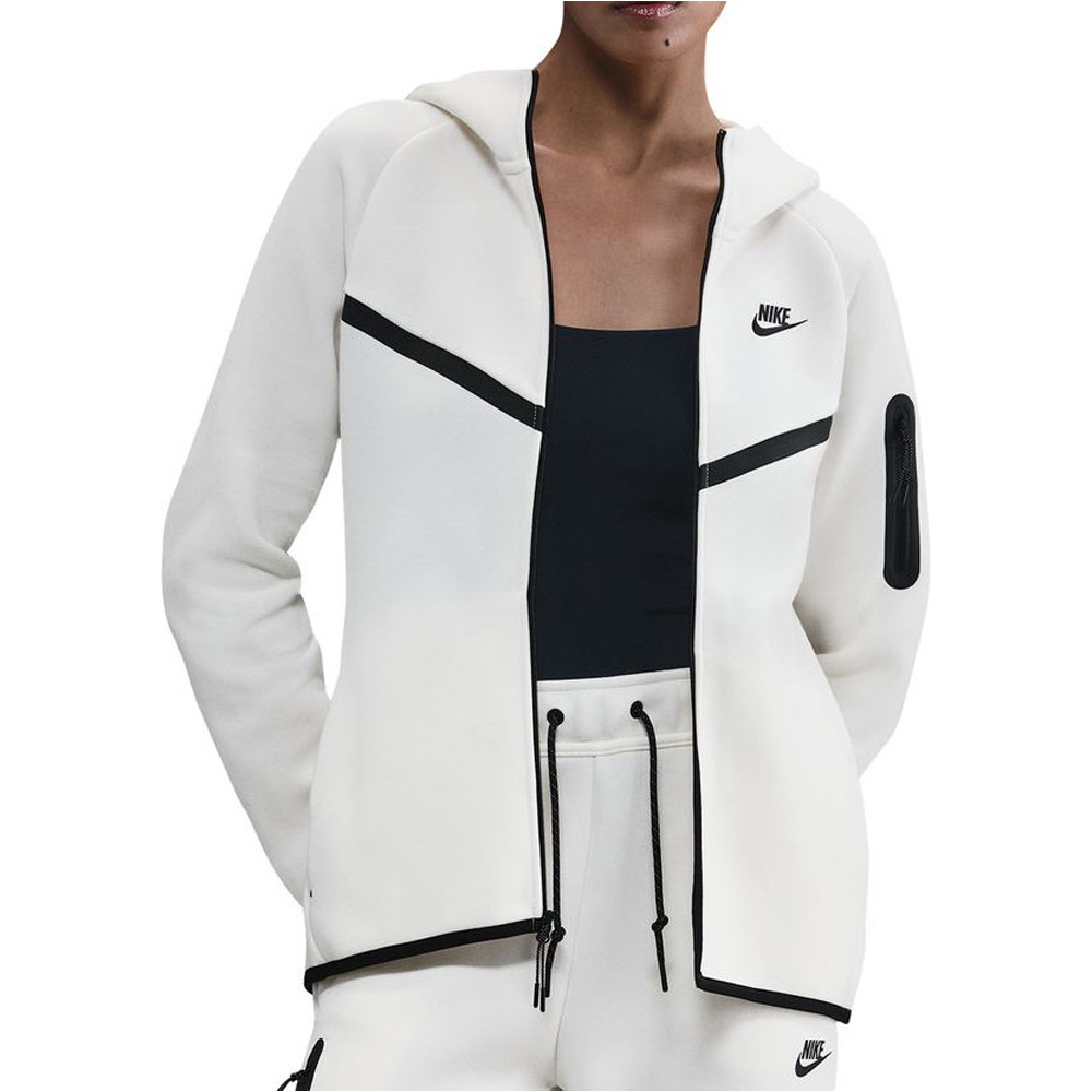 Sportswear tech sudadera mujer Beige (XS)