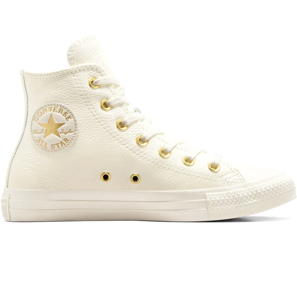 Chuck taylor all star zapatilla moda mujer Beige (37)