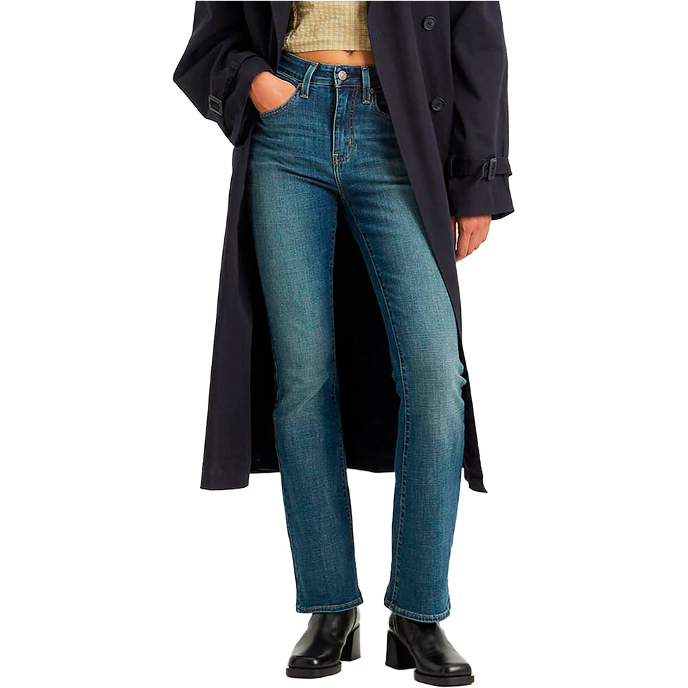 High rise bootcut dark indigo - worn in pantalón mujer (24-32)