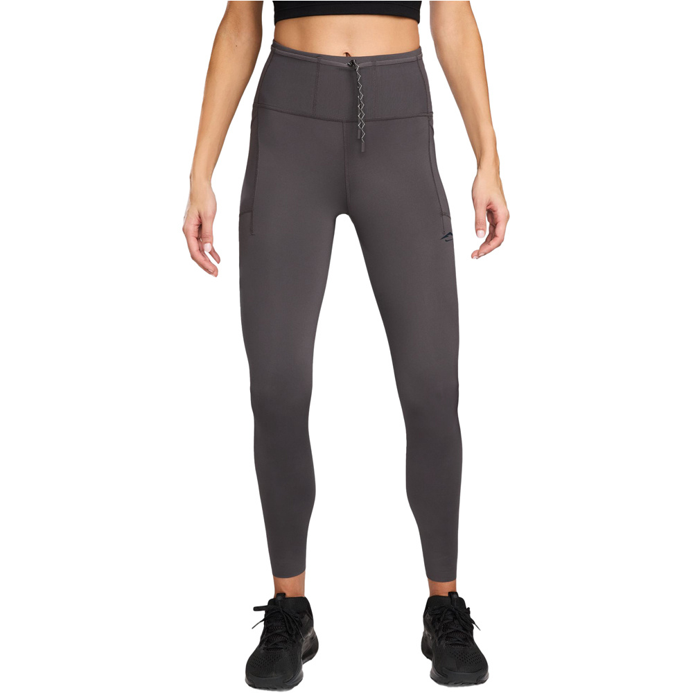 Dri-fit trail mallas trail running largas mujer Gris (M)