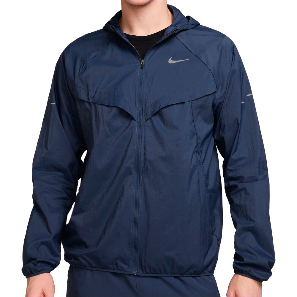 Stride repel uv CHAQUETA RUNNING HOMBRE Marino (L)