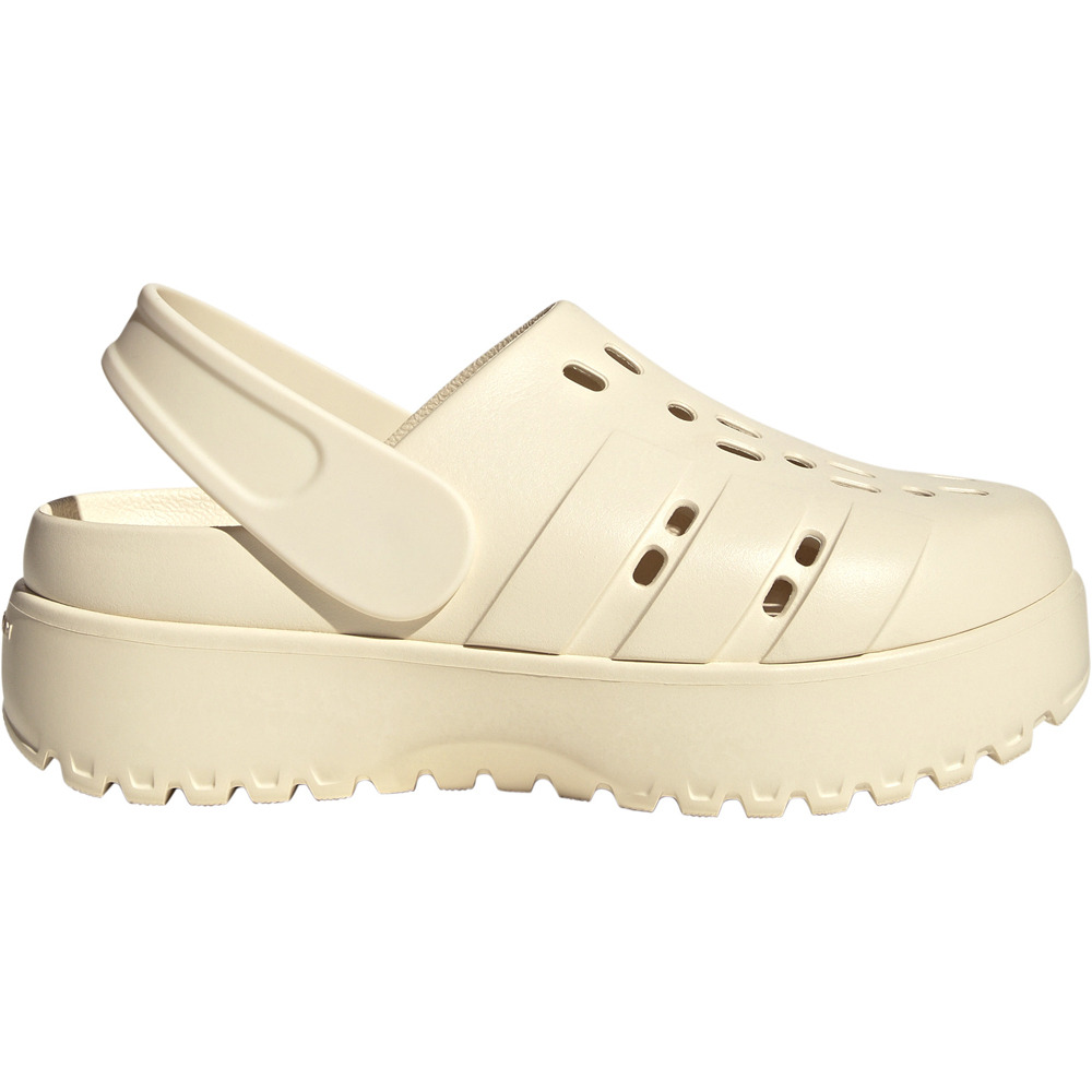 Adilette clog platform zueco mujer Blanco (42)
