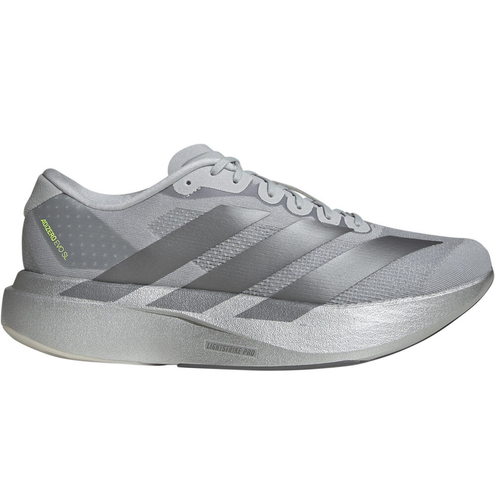 Adizero evo sl zapatilla running hombre Plata (45 1/3)