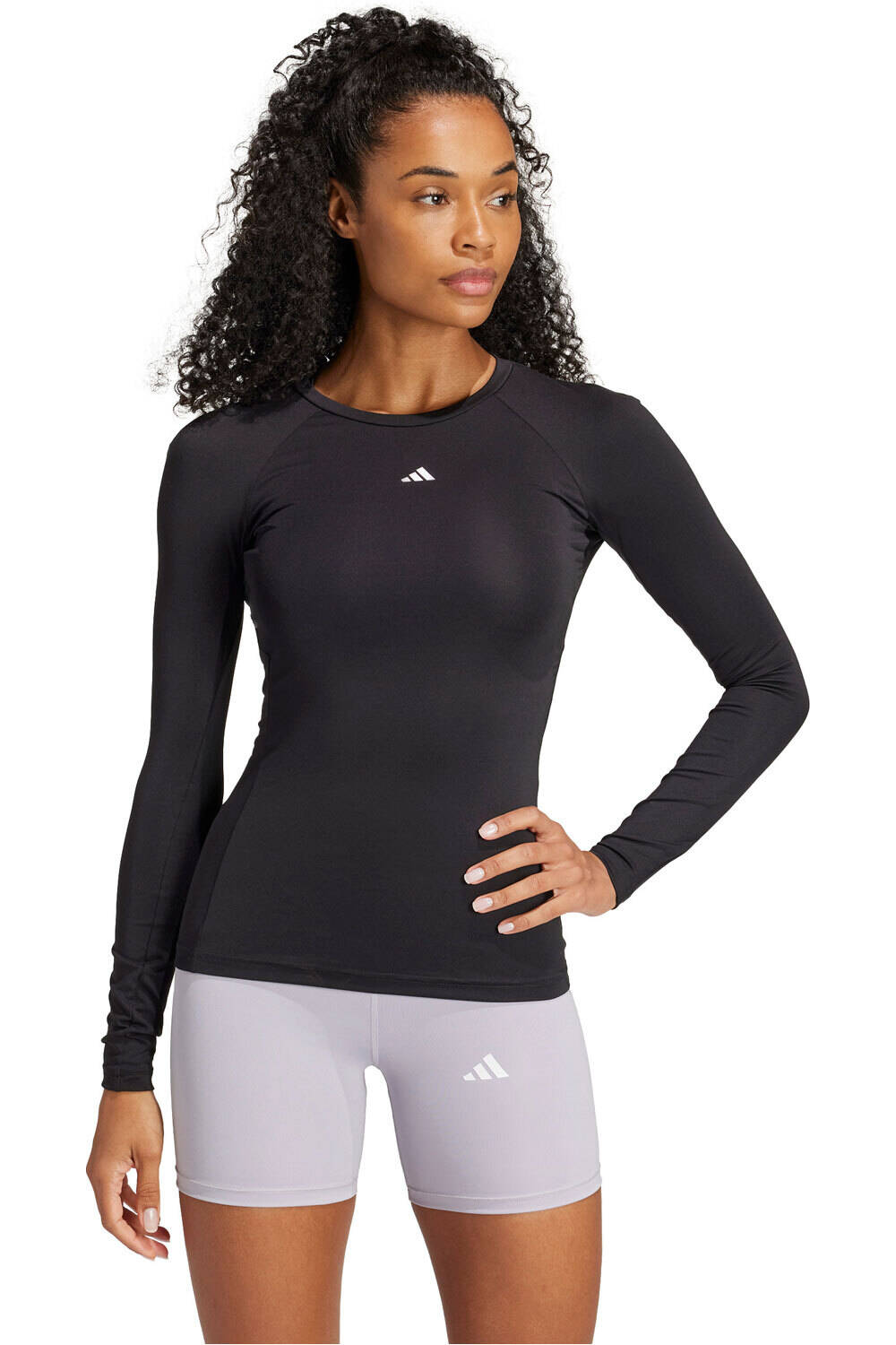 Adidas techfit long sleeve training camisetas fitness mujer