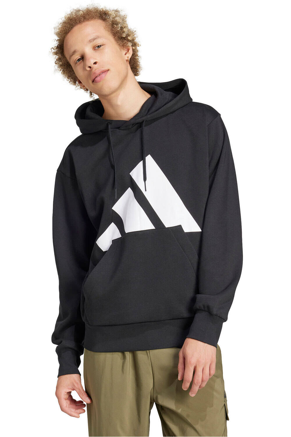 Essentials big logo sudadera hombre Negro (XL)