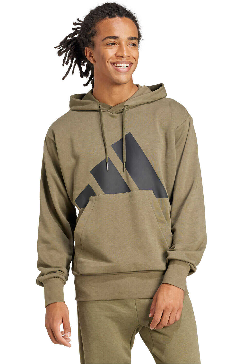 Essentials big logo sudadera hombre Verde (M)