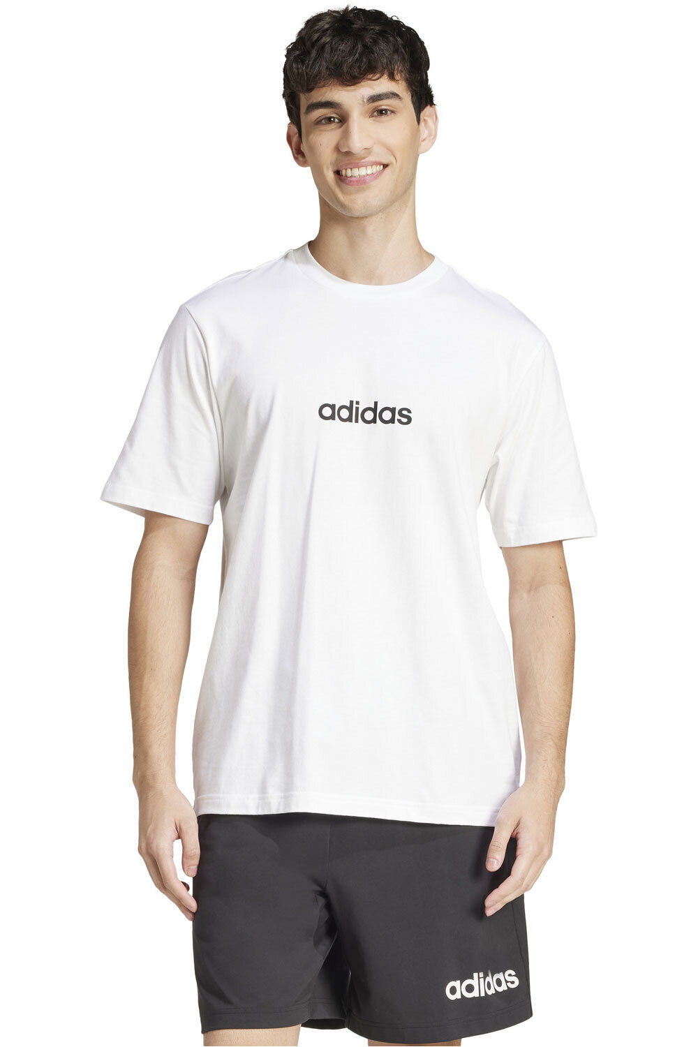 Essentials linear camiseta manga corta hombre Blanco (XS)