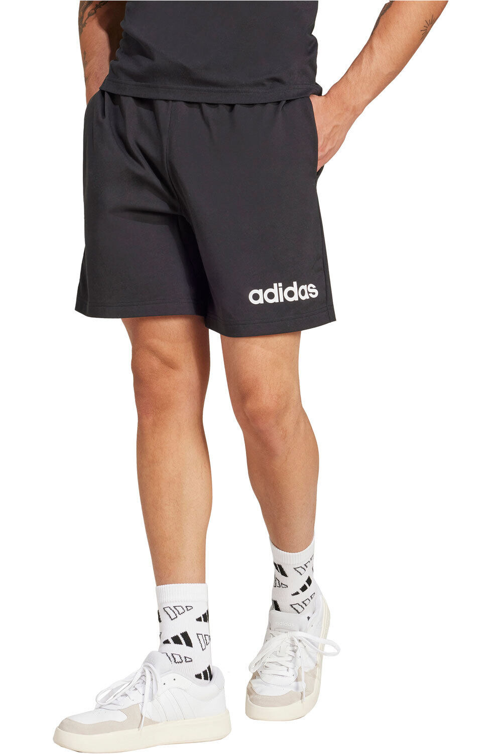 Essentials linear bermudas hombre Negro (XXXL)