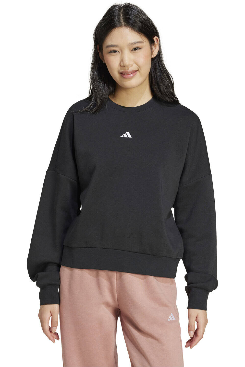 Essentials small logo sudadera mujer Negro (XXL)