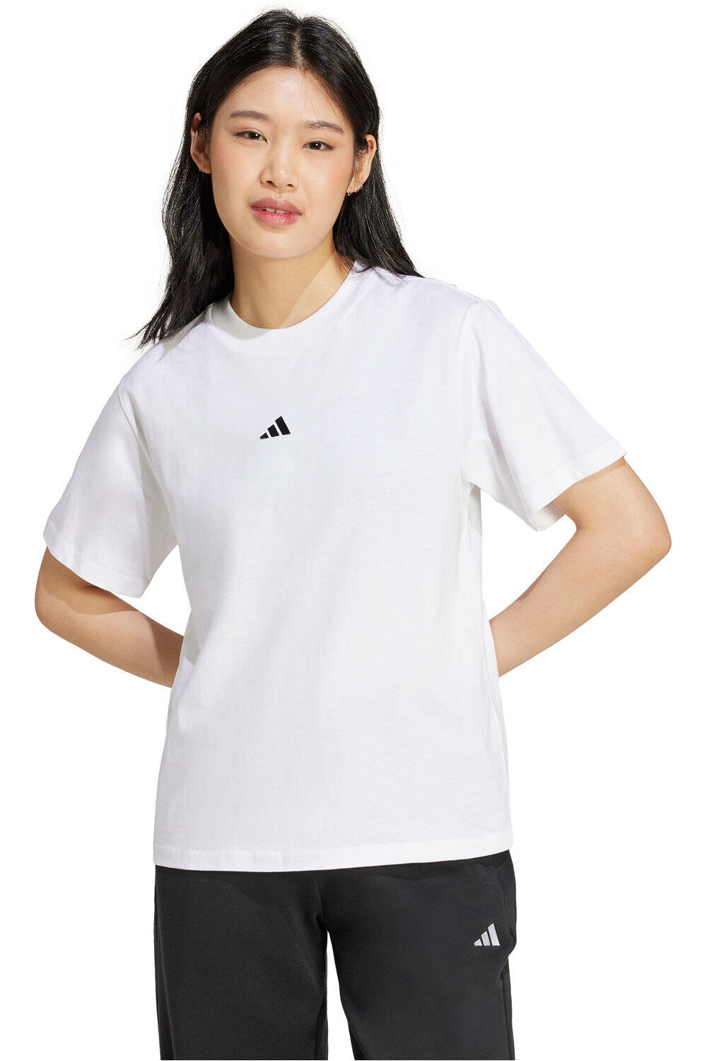 Essentials small logo camiseta manga corta mujer Blanco (M)