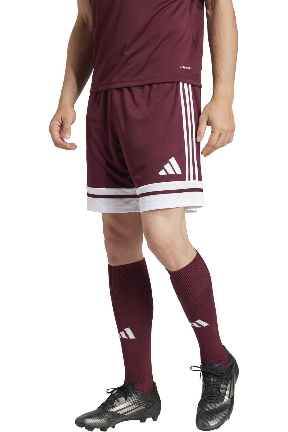 Squadra25 pantalones cortos futbol Granate (XS)