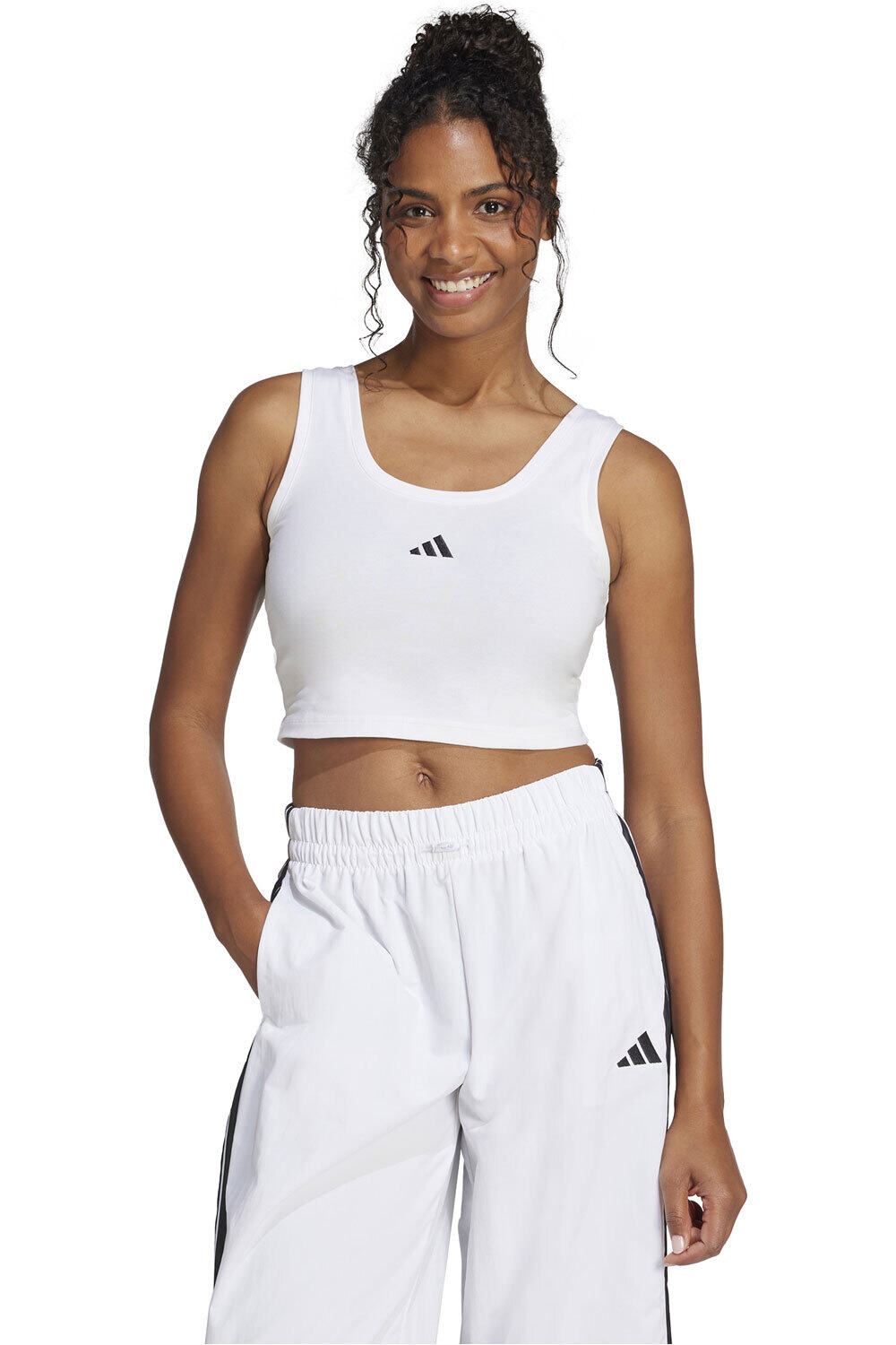 Essentials small logo camiseta tirantes mujer Blanco (L)