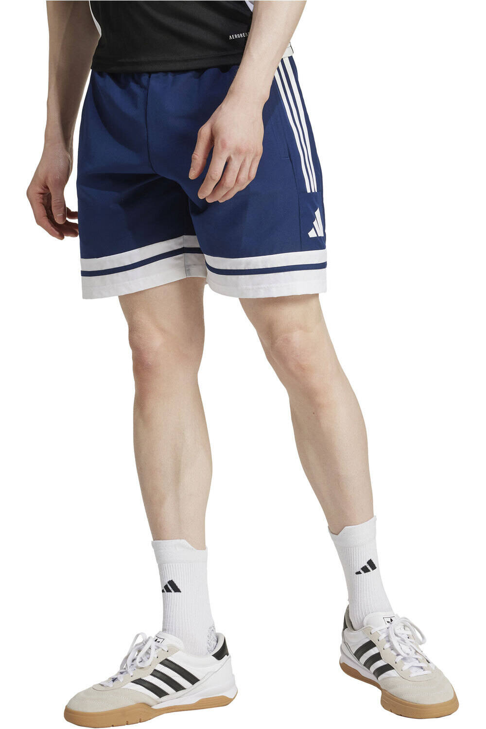 Squadra25 downtime pantalones cortos futbol Marino (L)
