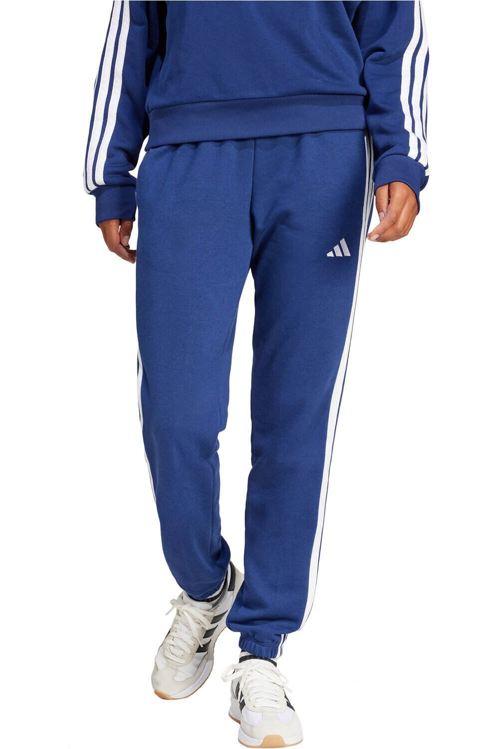 Essentials 3 stripes pantalón mujer Azul (XS)