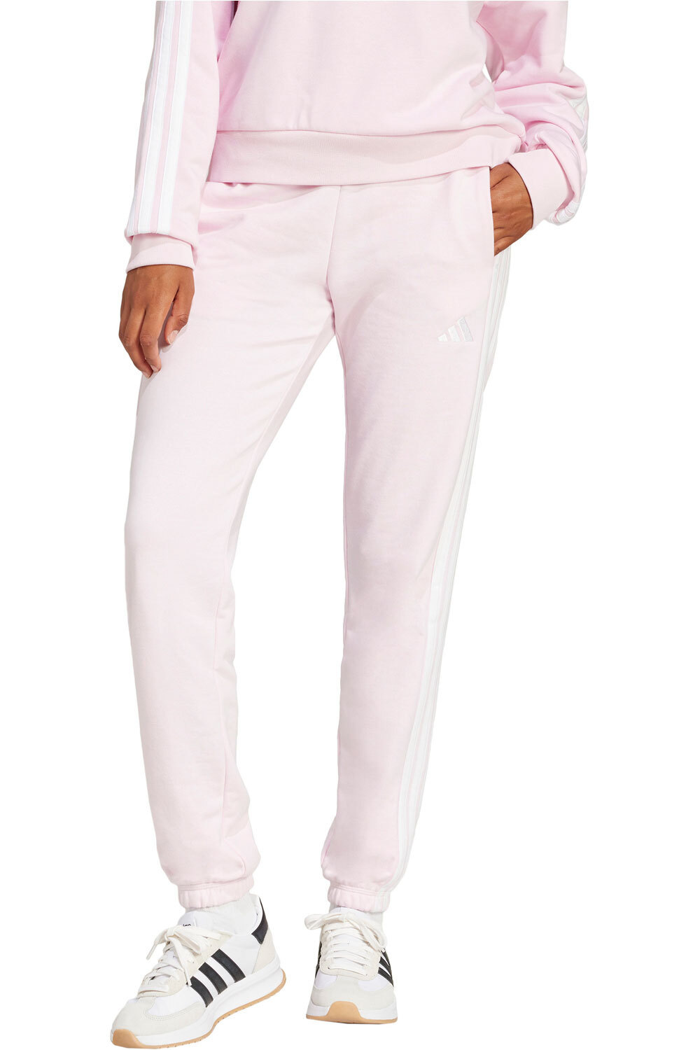 Essentials 3 stripes pantalón mujer Rosa (S)