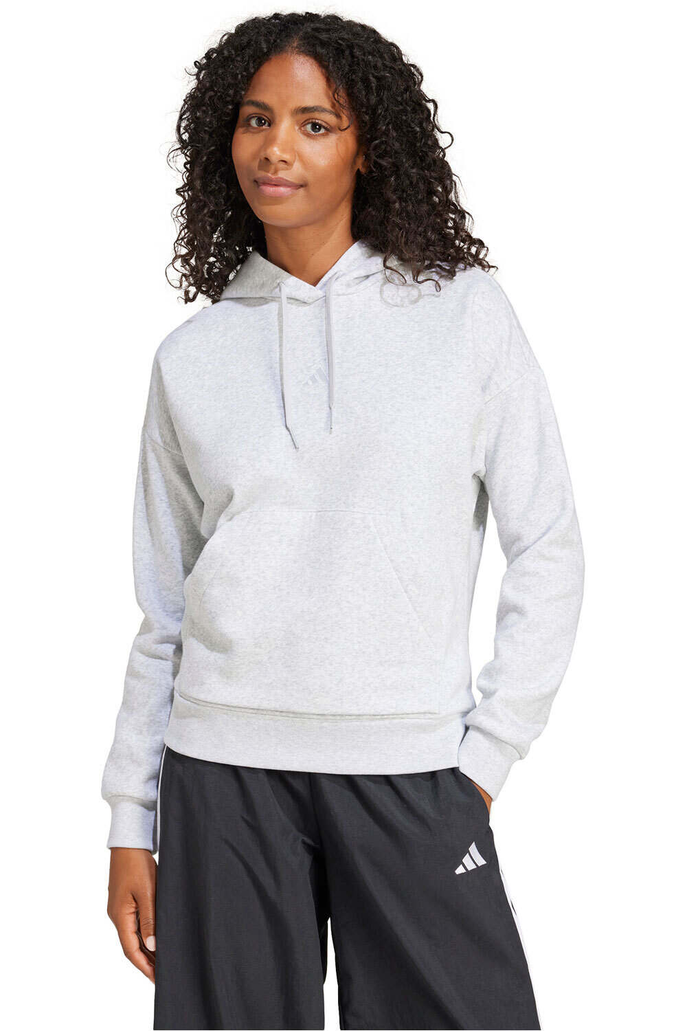 Essentials small logo feel cozy sudadera mujer Gris (XS)