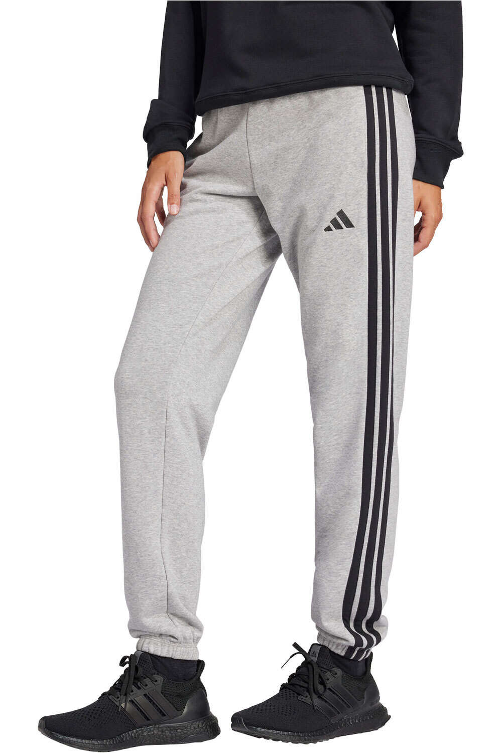 Essentials 3 stripes pantalón mujer Gris (XXS)