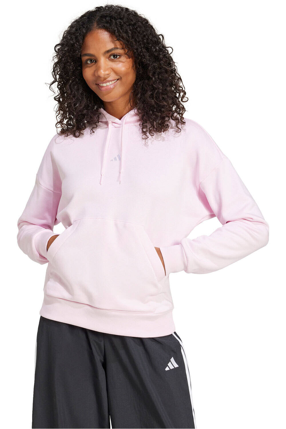 Essentials small logo feel cozy sudadera mujer Rosa (XXL)