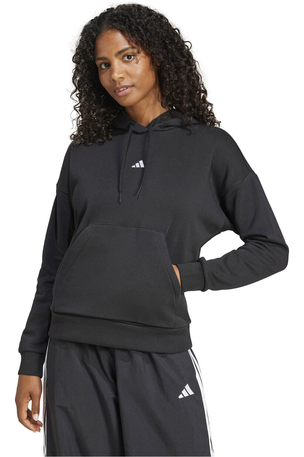 Essentials small logo sudadera mujer Negro (S)