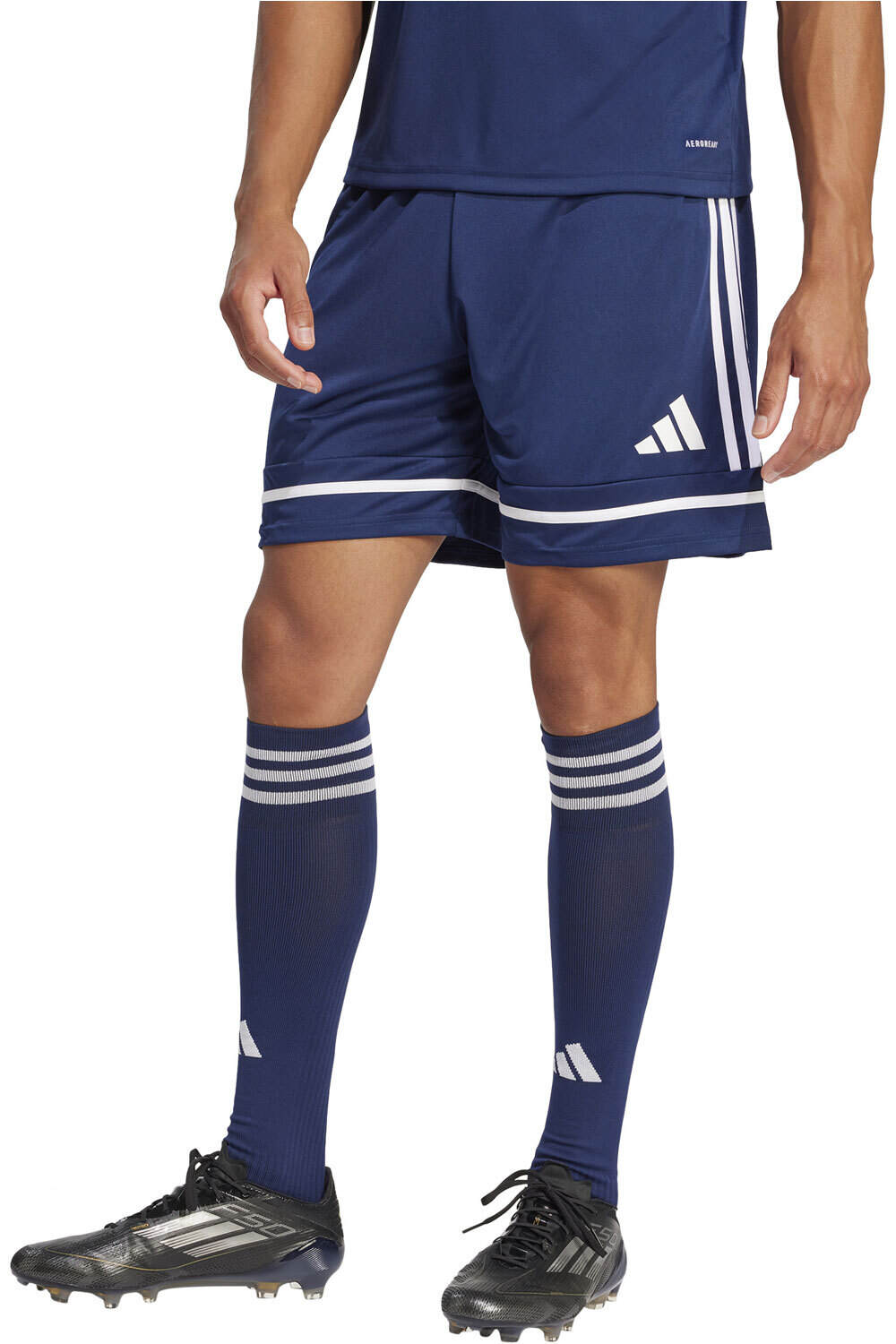 Squadra25 pantalones cortos futbol Azul (XXXL)