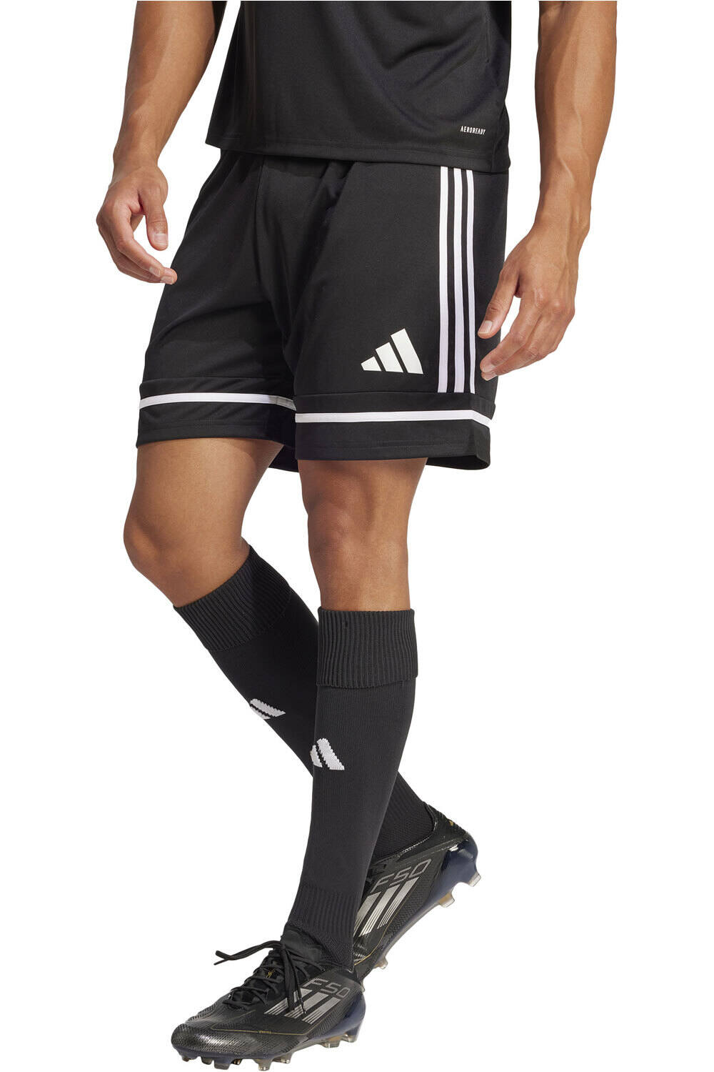 Squadra25 pantalones cortos futbol Negro (S)
