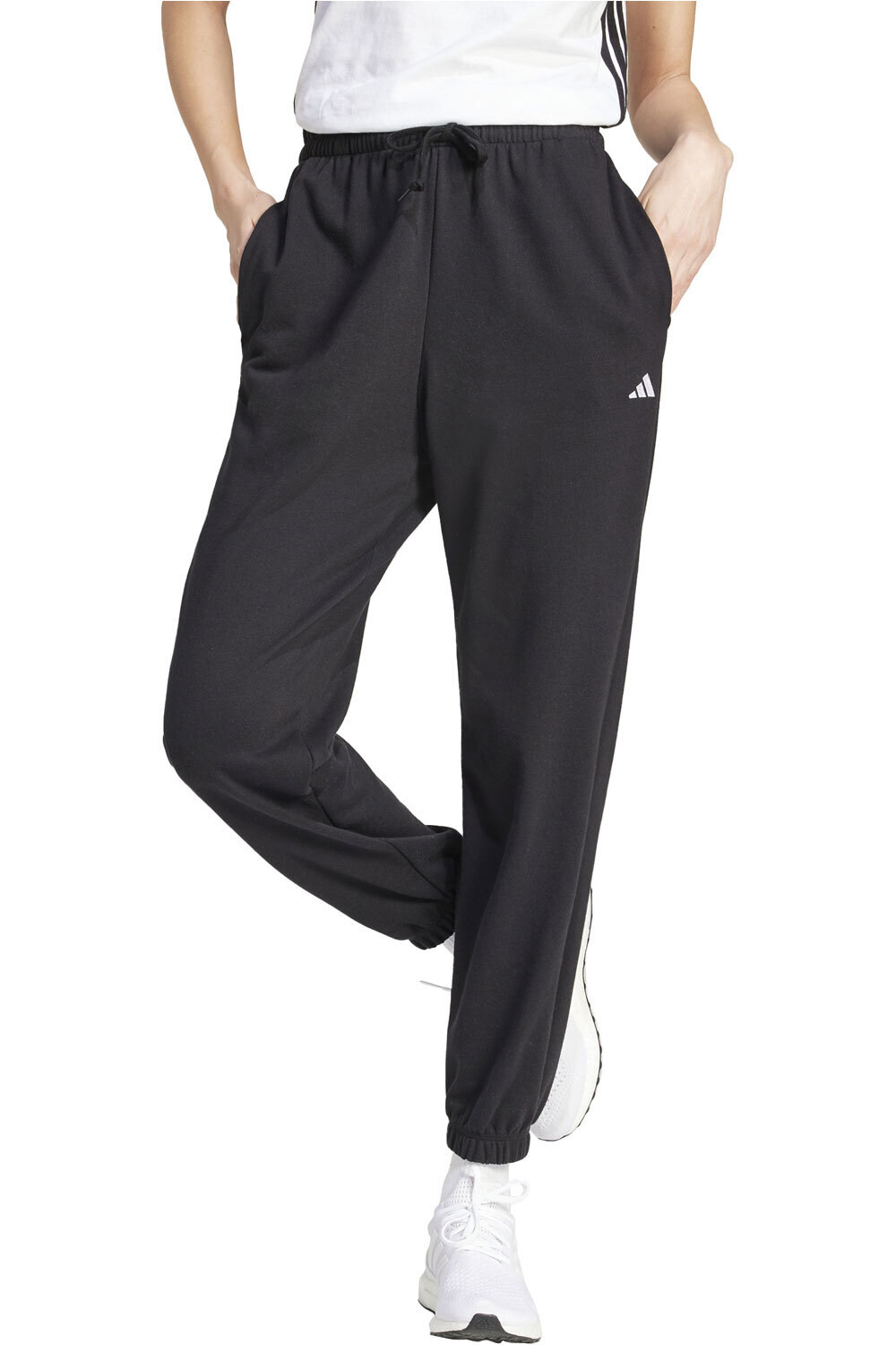 Essentials small logo pantalón mujer Negro (XS)