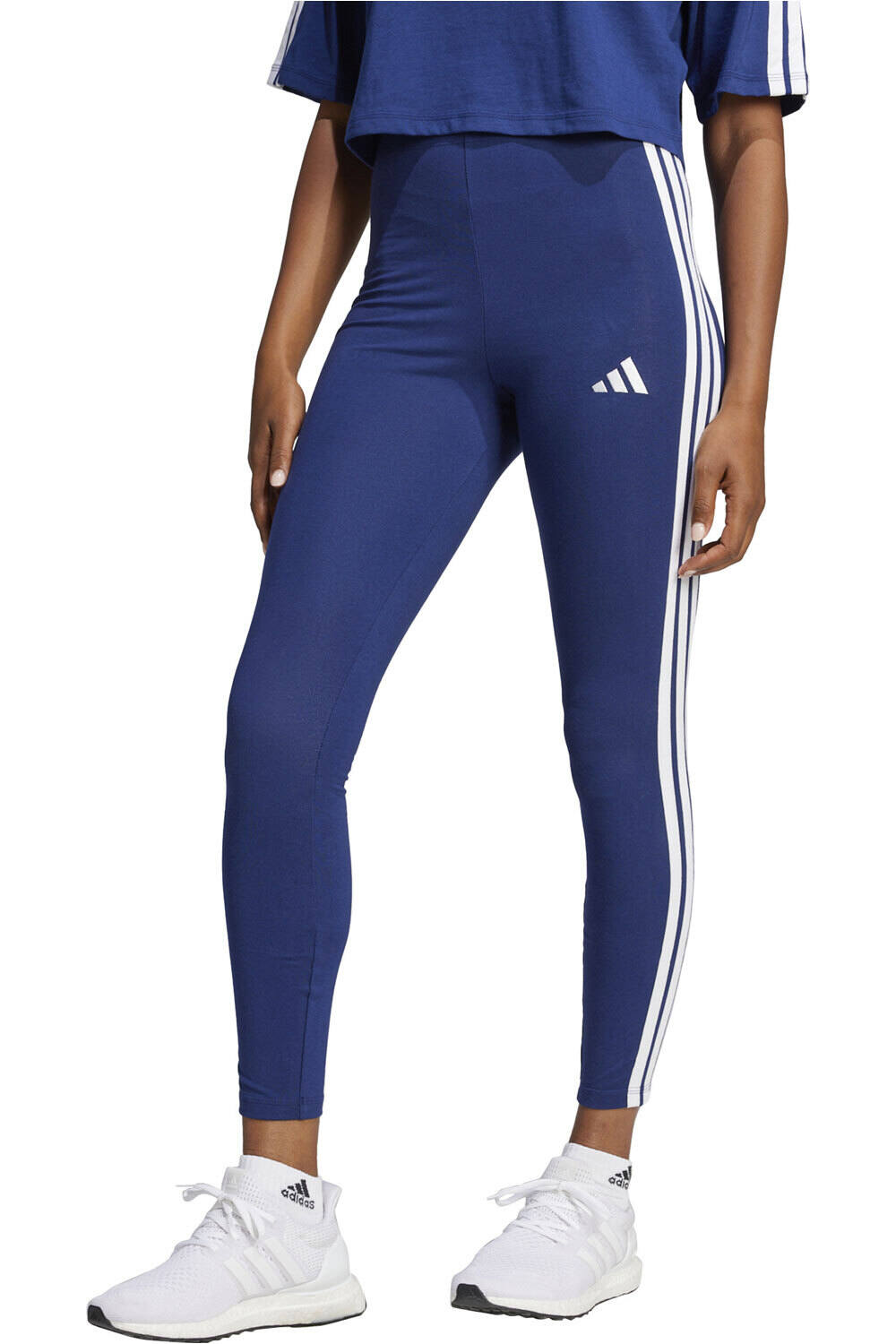 Essentials 3 stripes pantalón mujer Azul (S)