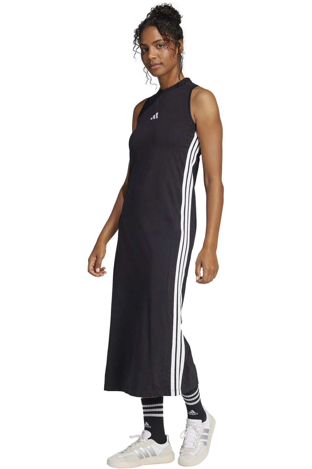 Essentials 3-stripes vestidos mujer Negro (XS)