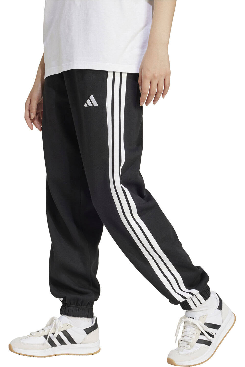 Essentials 3-stripes pantalón mujer Negro (XL)